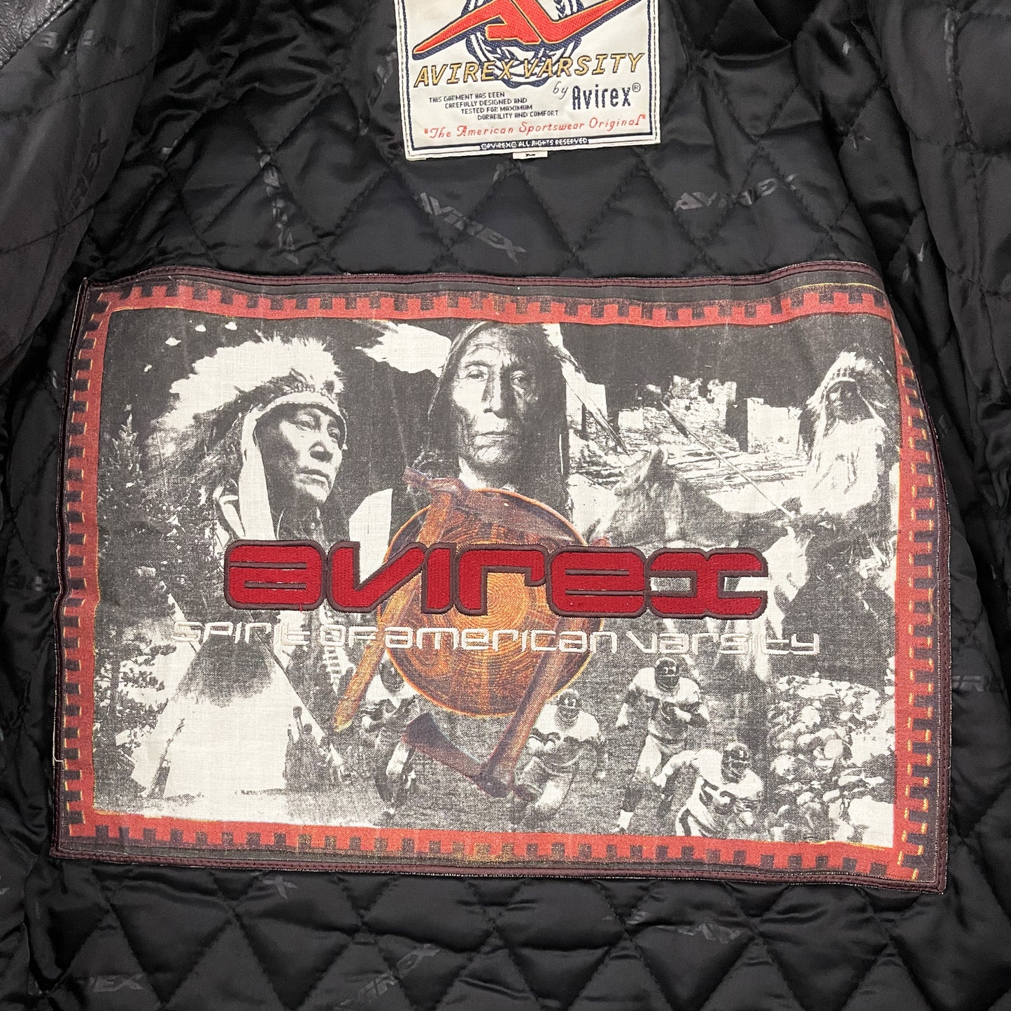 Avirex Leather Varsity Jacket