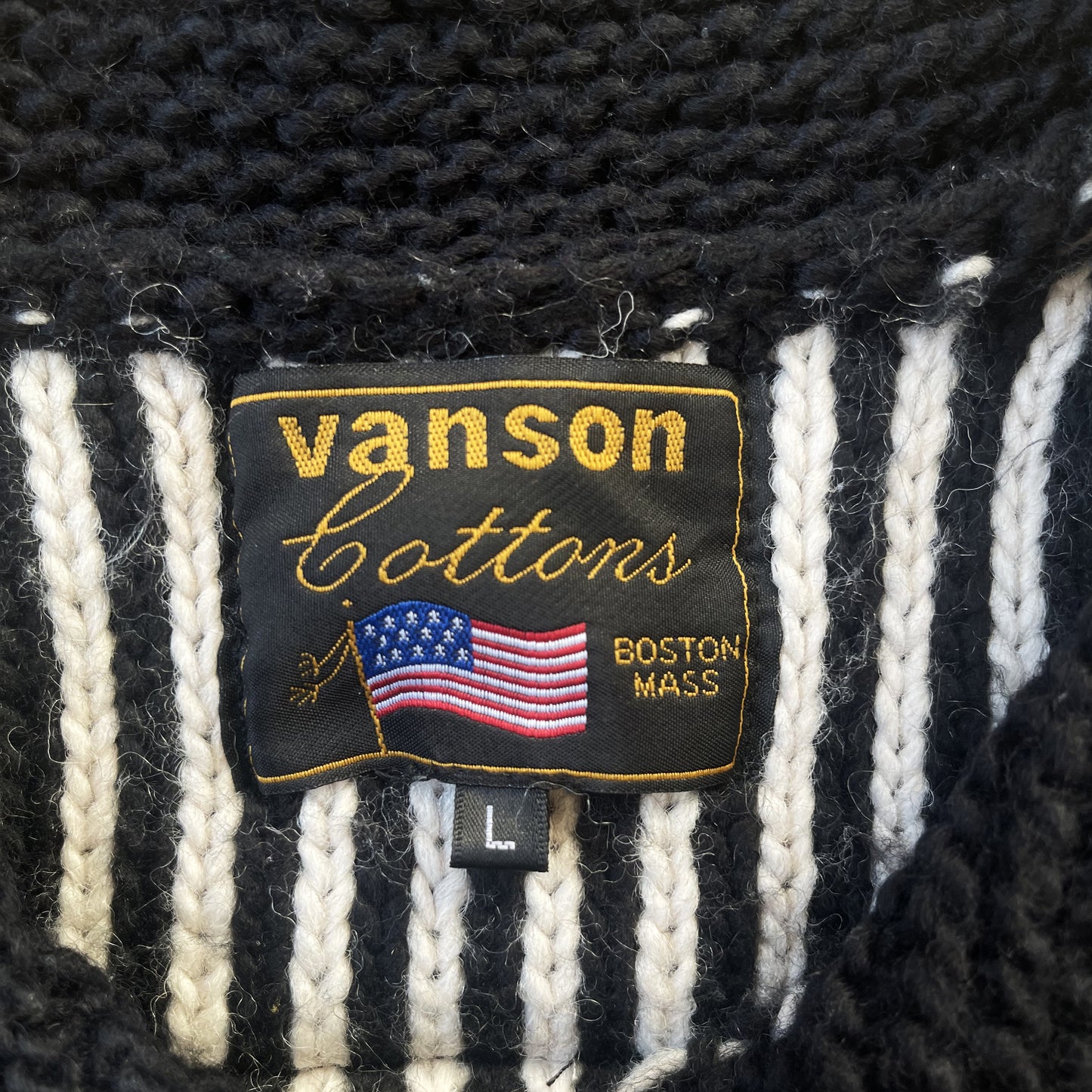 Vanson Leathers Skeleton Cowichan Jumper - L