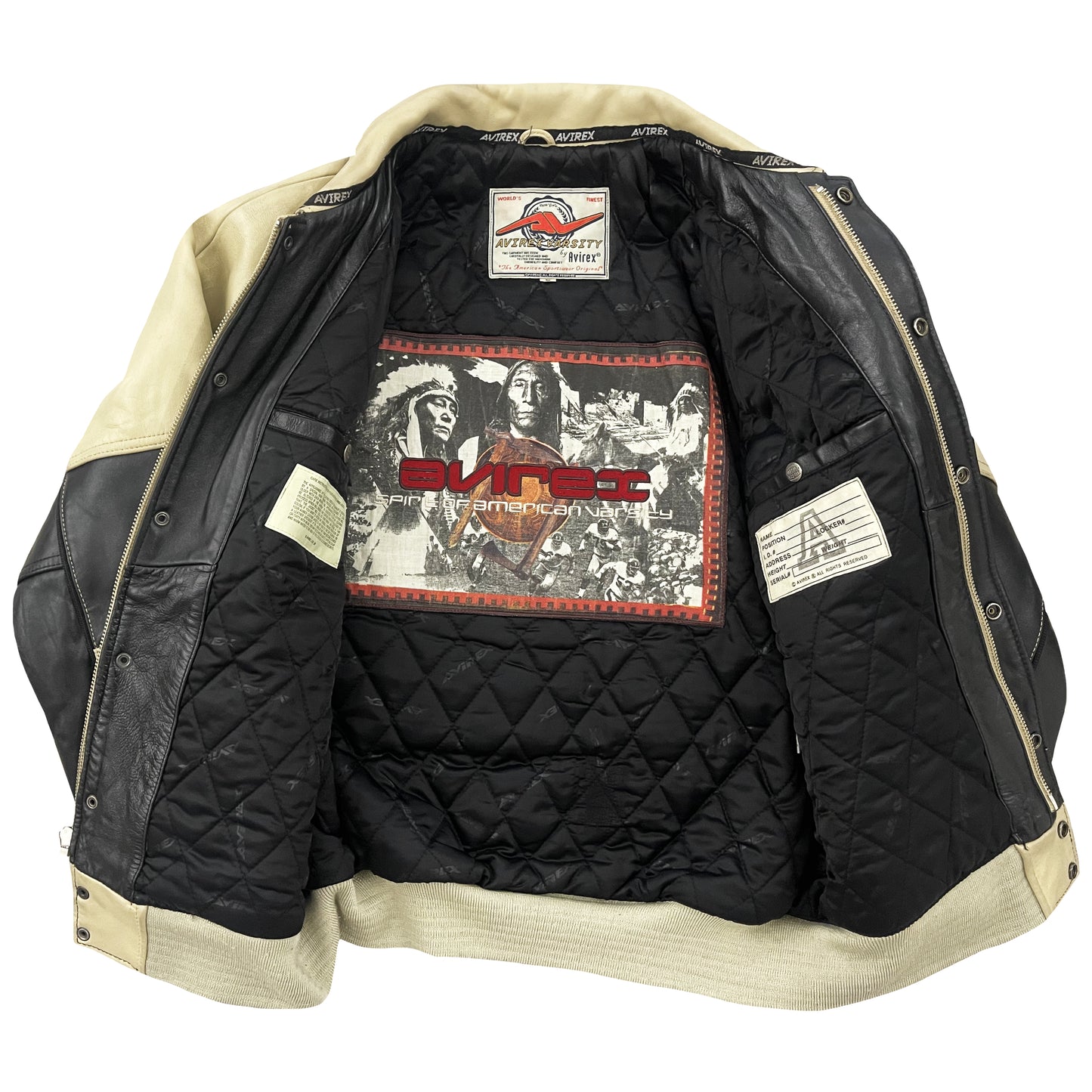 Avirex Leather Varsity Jacket