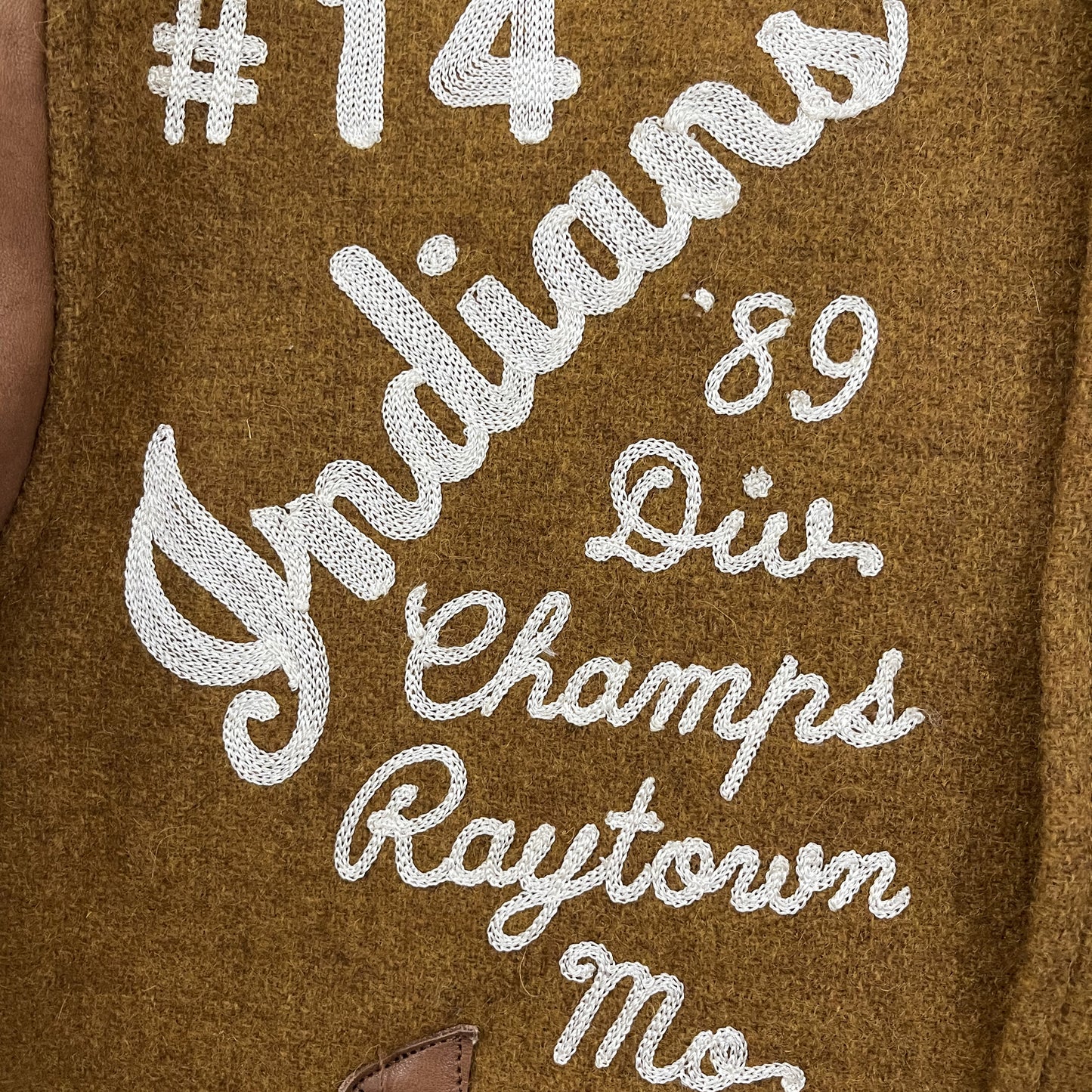 Whitesville Missouri Indians Varsity Jacket - M