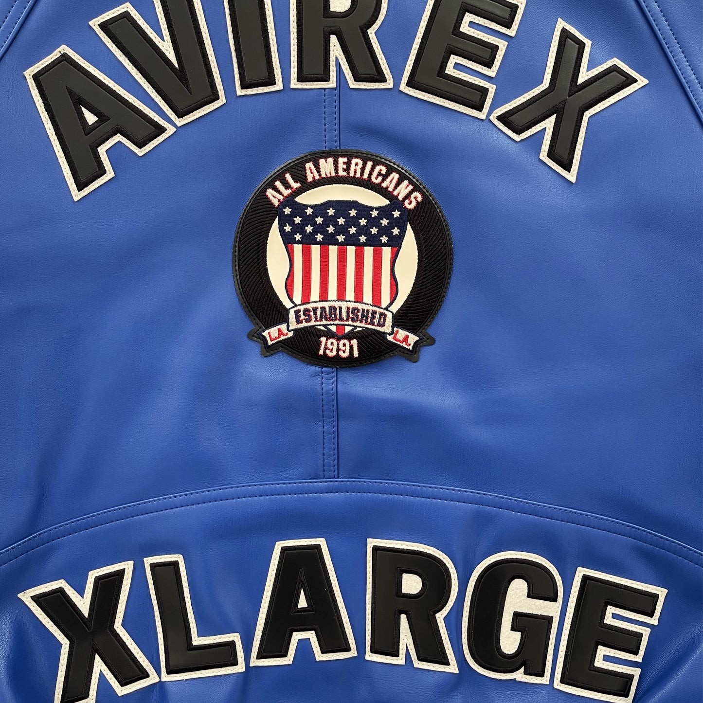 Avirex x XLARGE Leather Varsity Jacket