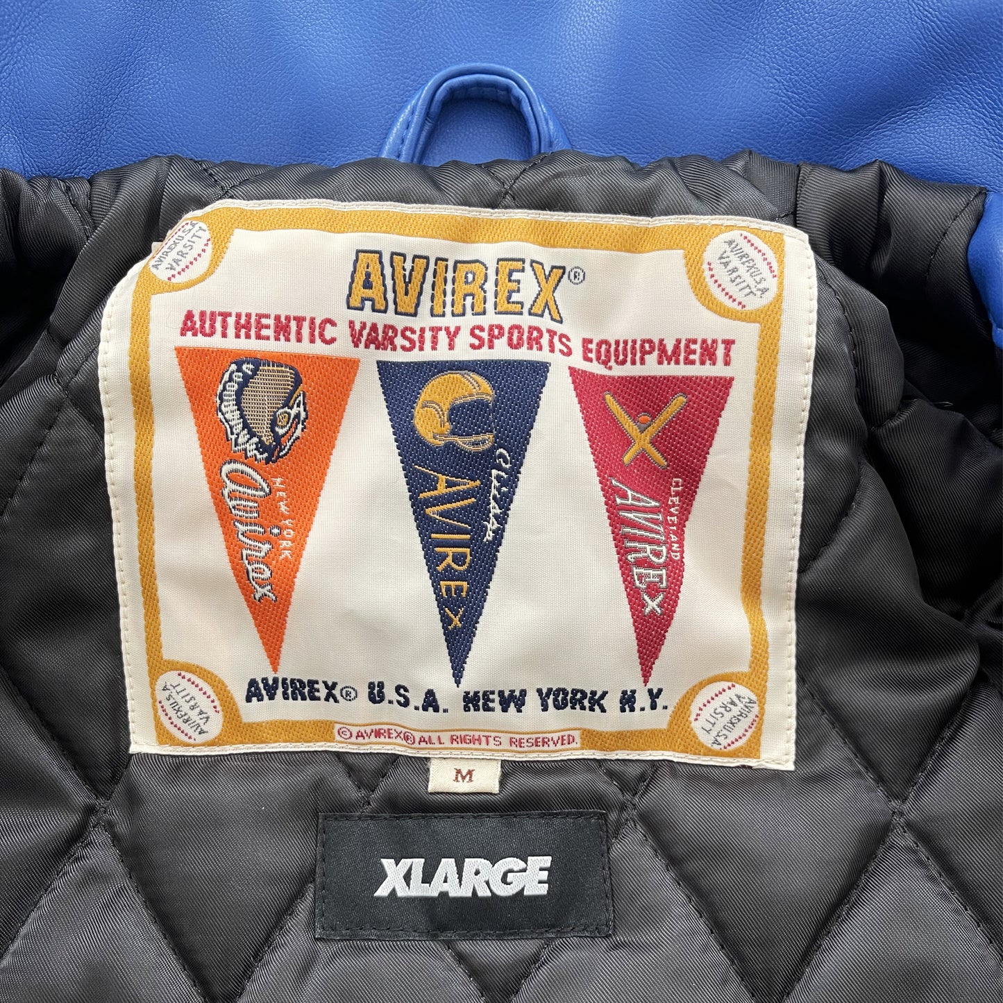 Avirex x XLARGE Leather Varsity Jacket