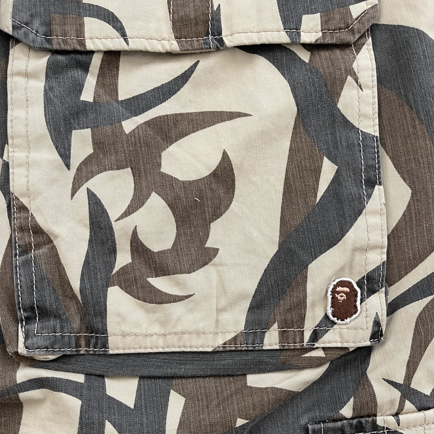 Bape Tribal Camo Cargo Shorts