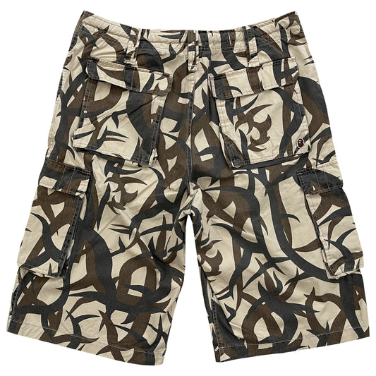 Bape Tribal Camo Cargo Shorts