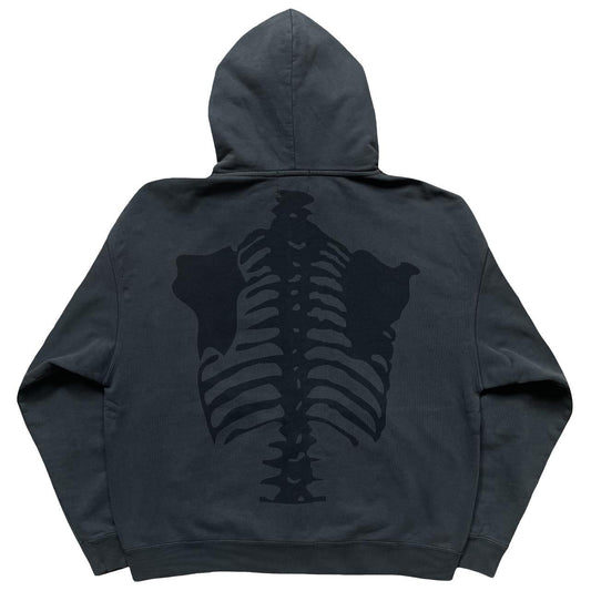 Vanson Leathers Distressed Skeleton Hoodie - XL