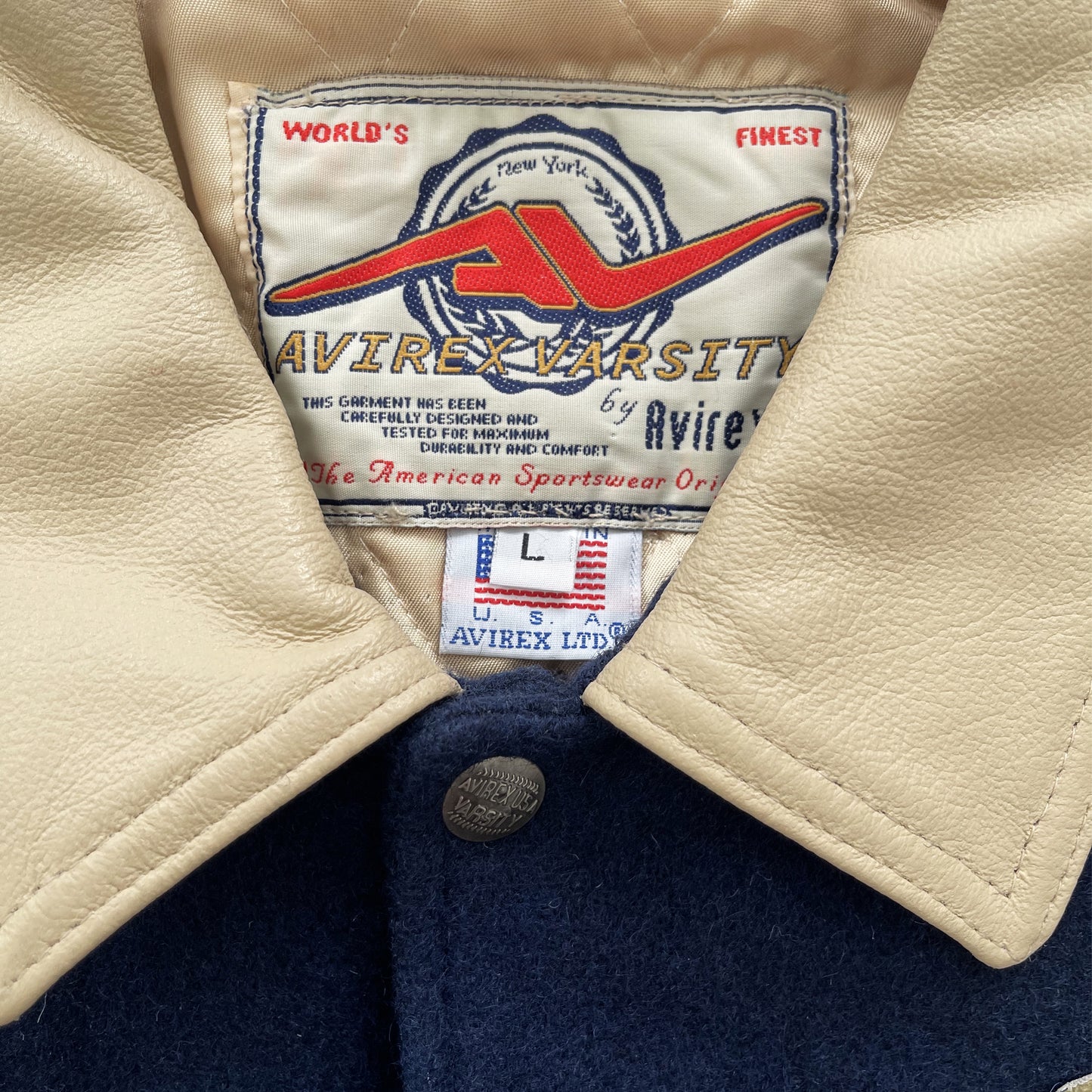 Avirex Leather Varsity Jacket