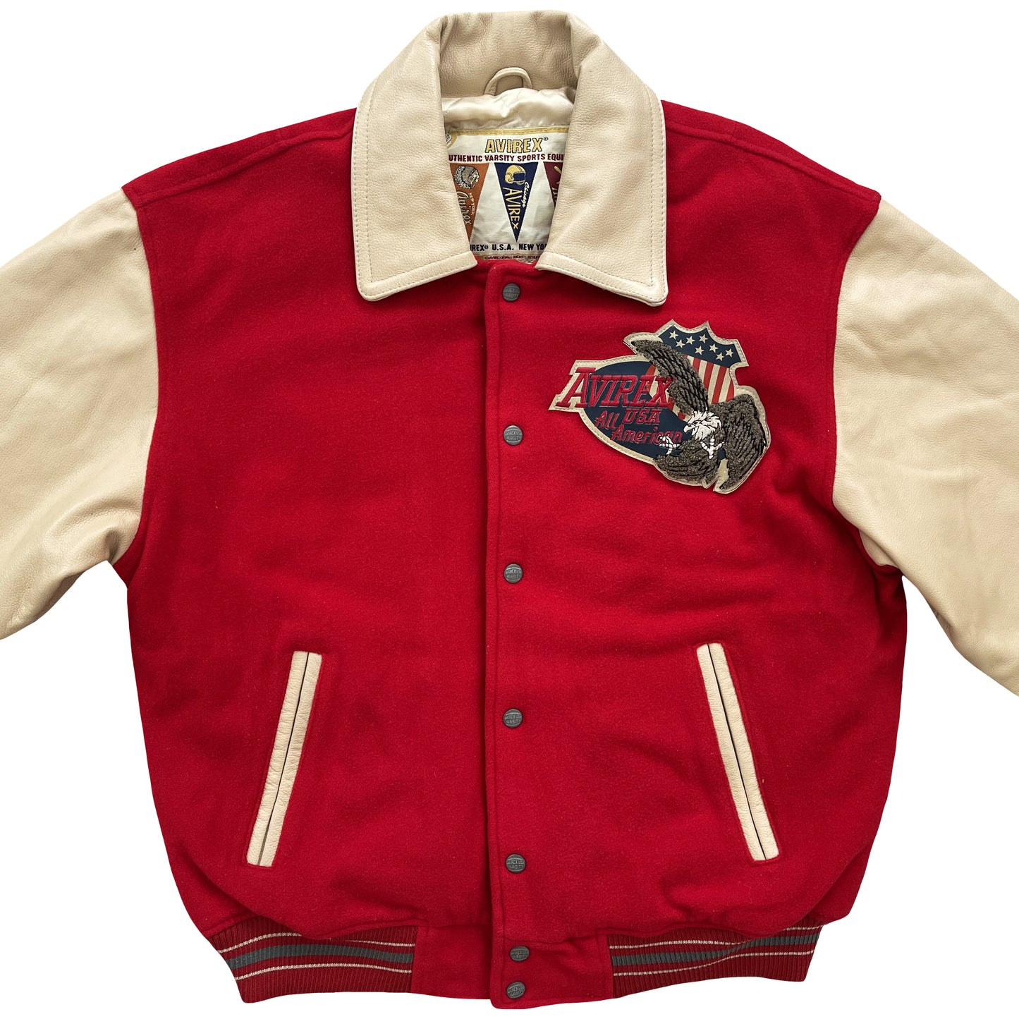 Avirex Leather Varsity Jacket