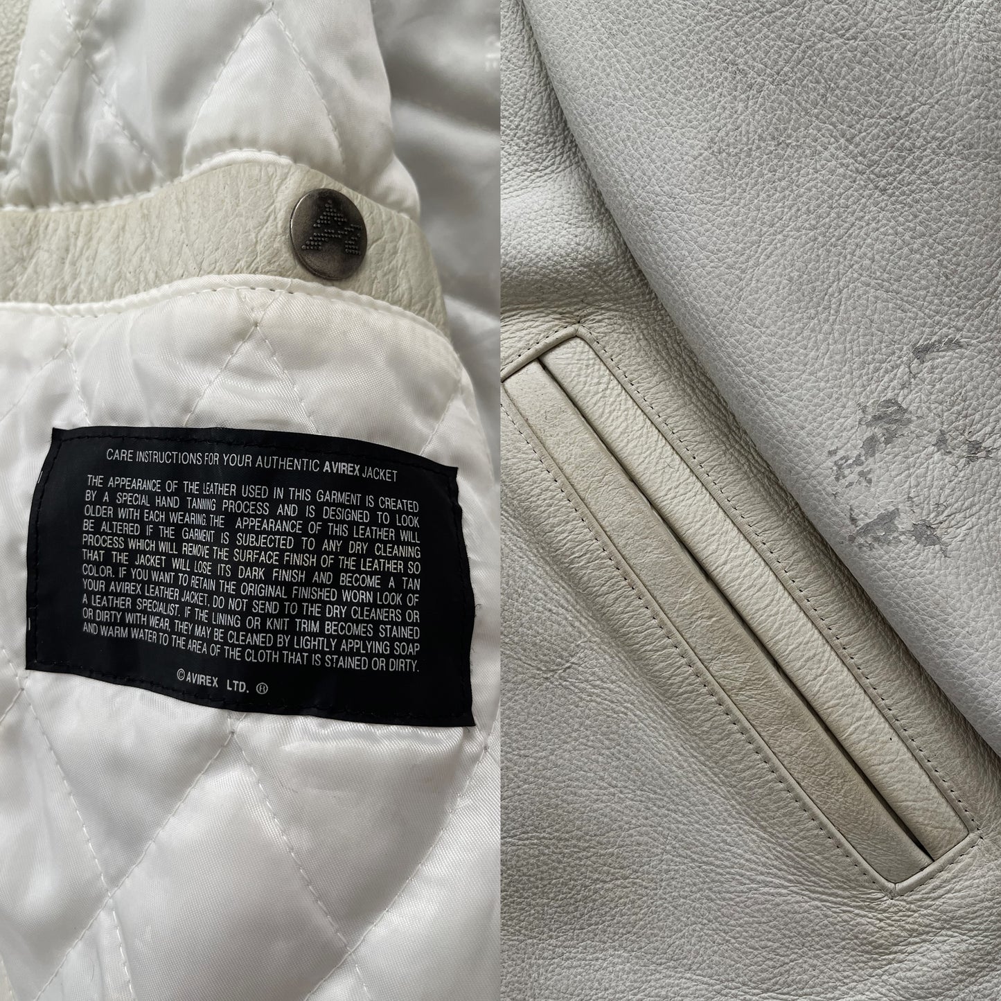 Avirex Leather Varsity Jacket