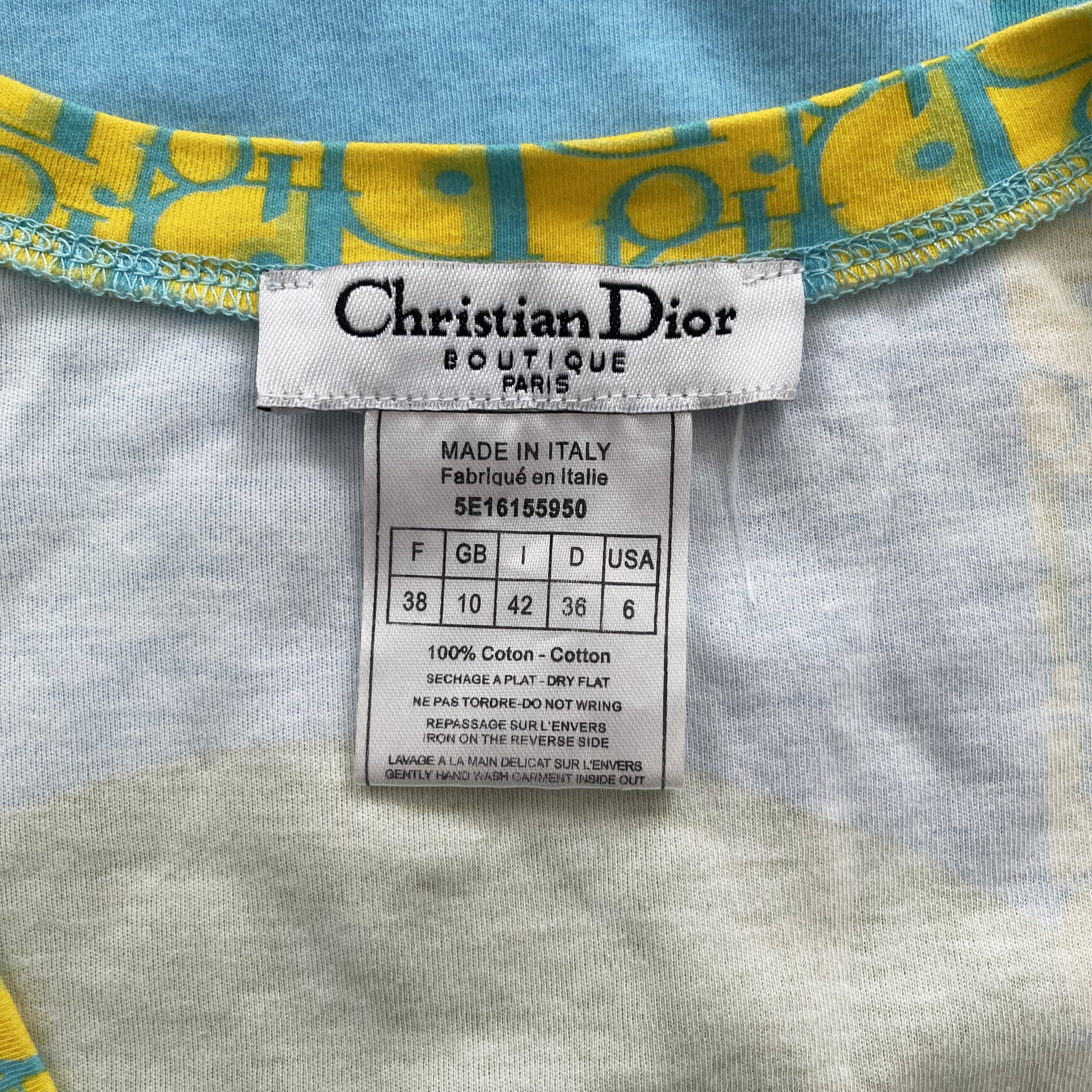 Christian Dior J'adore Dior Patchwork T-Shirt