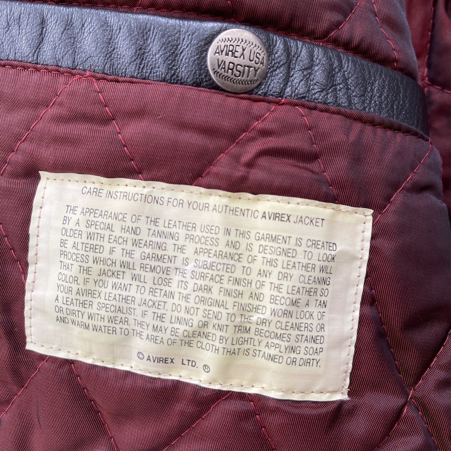 Avirex Leather Varsity Jacket