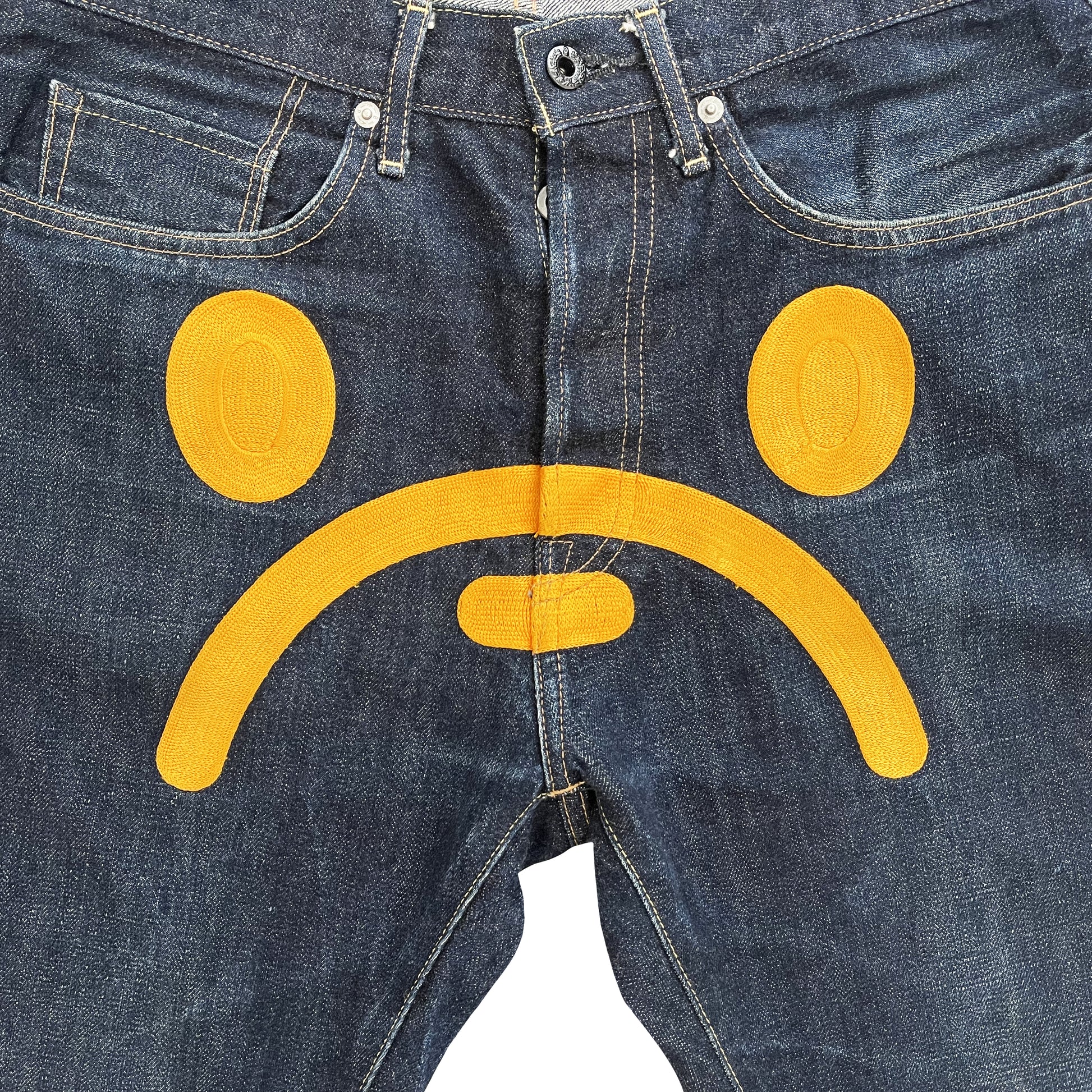 Bape Sad Face Jeans