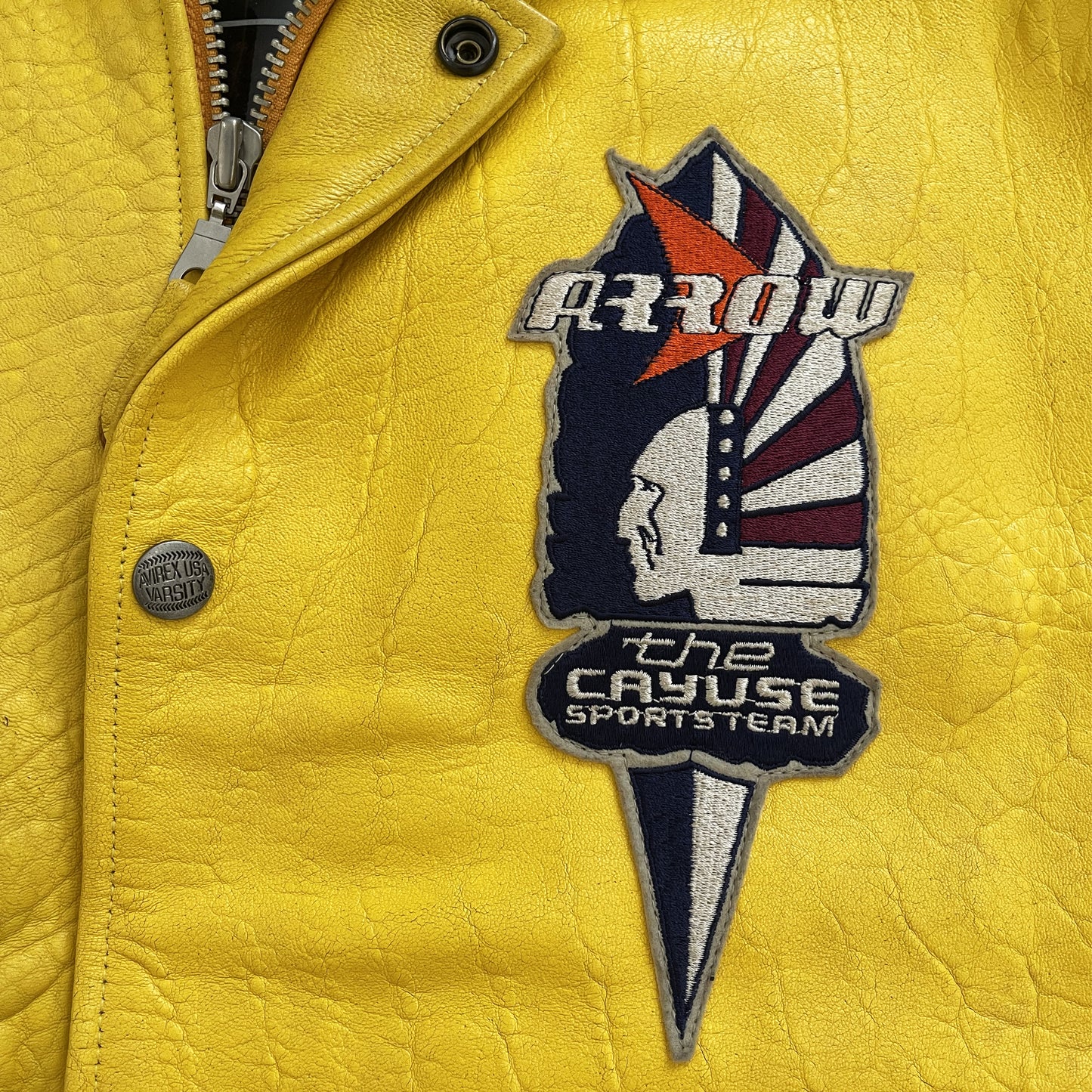 Avirex Leather Varsity Jacket