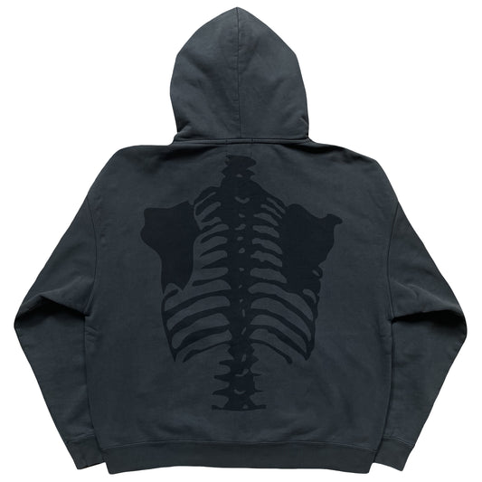 Vanson Leathers Distressed Skeleton Hoodie - L