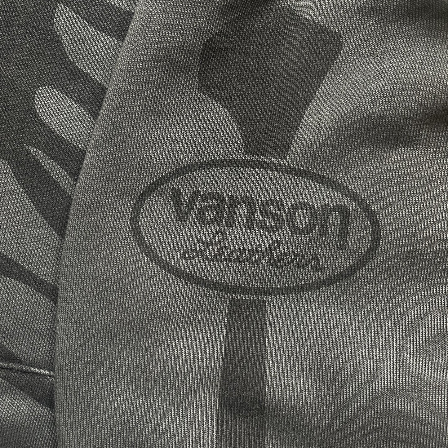 Vanson Leathers Distressed Skeleton Hoodie - L