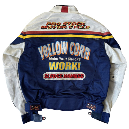 Yellow Corn Motorcycle Racing Jacket - M