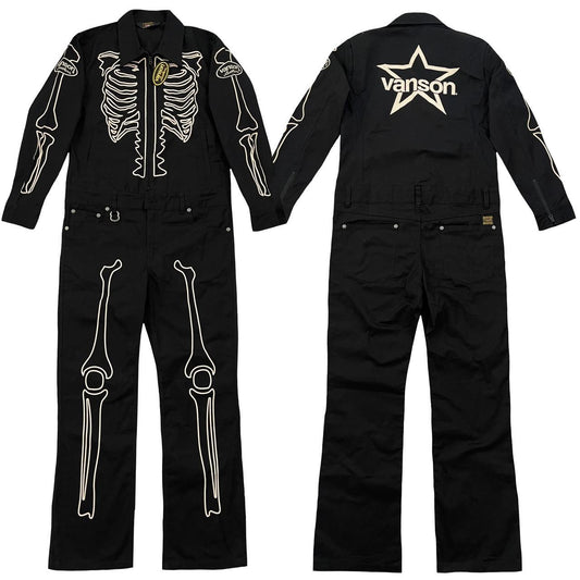 Vanson Skeleton Overalls