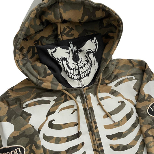 Vanson Leathers Skeleton Hoodie