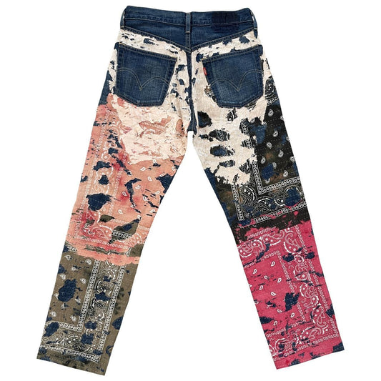 Japanese Boro Sashiko Bandana Jeans Kapital Proleta Re Art
