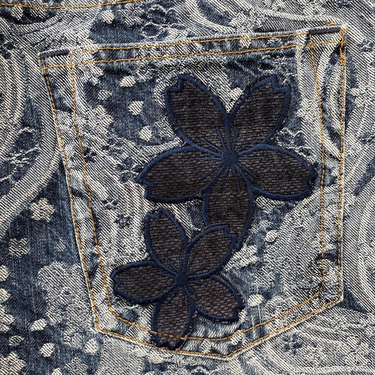 Karakuri Denim Shorts