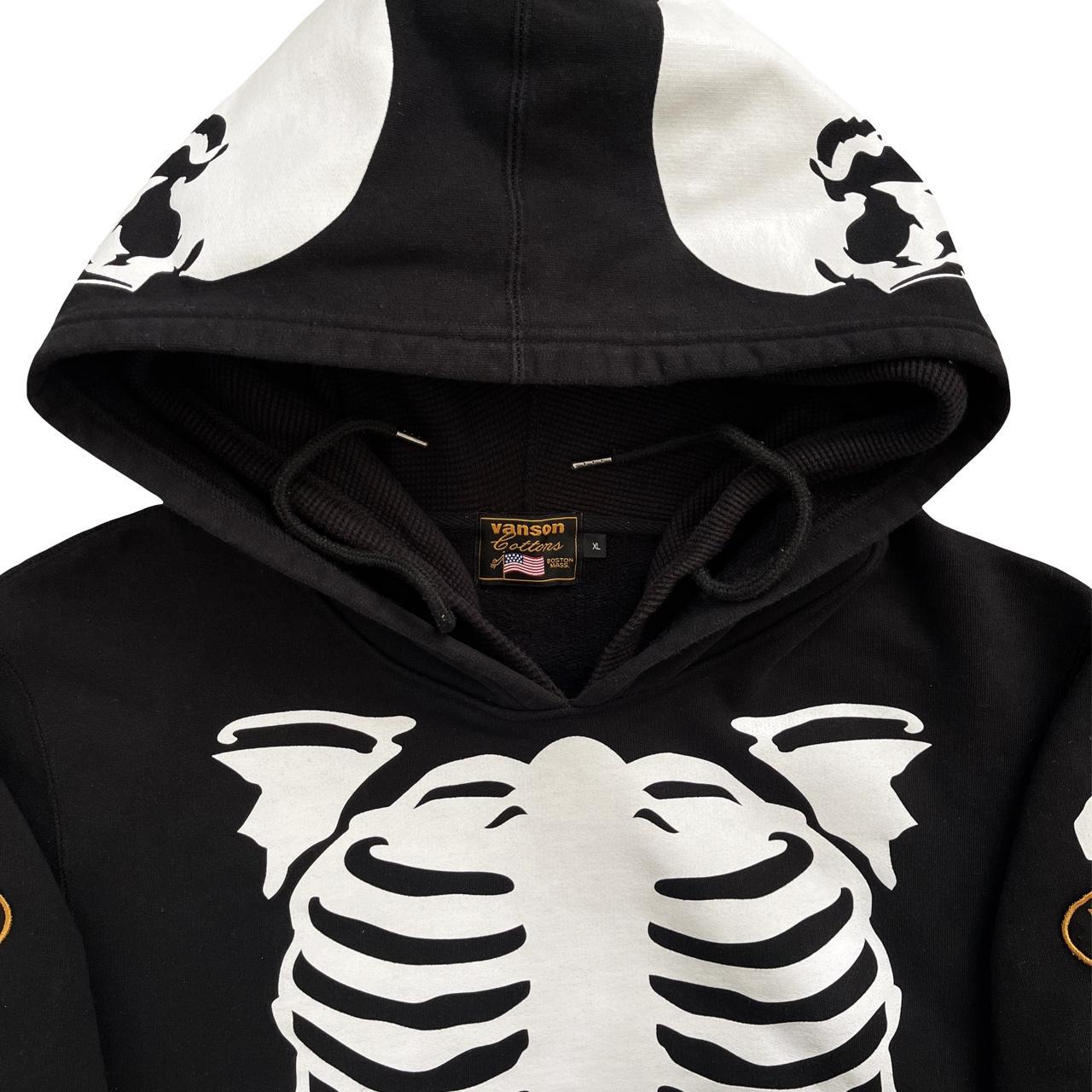 Vanson Leathers Skeleton Hoodie