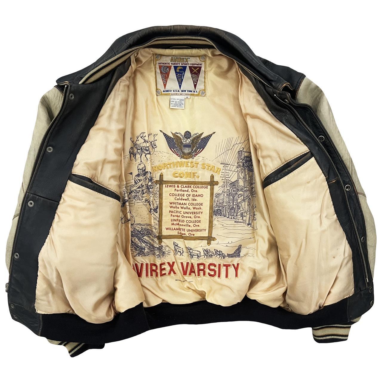 Avirex Leather Varsity Jacket