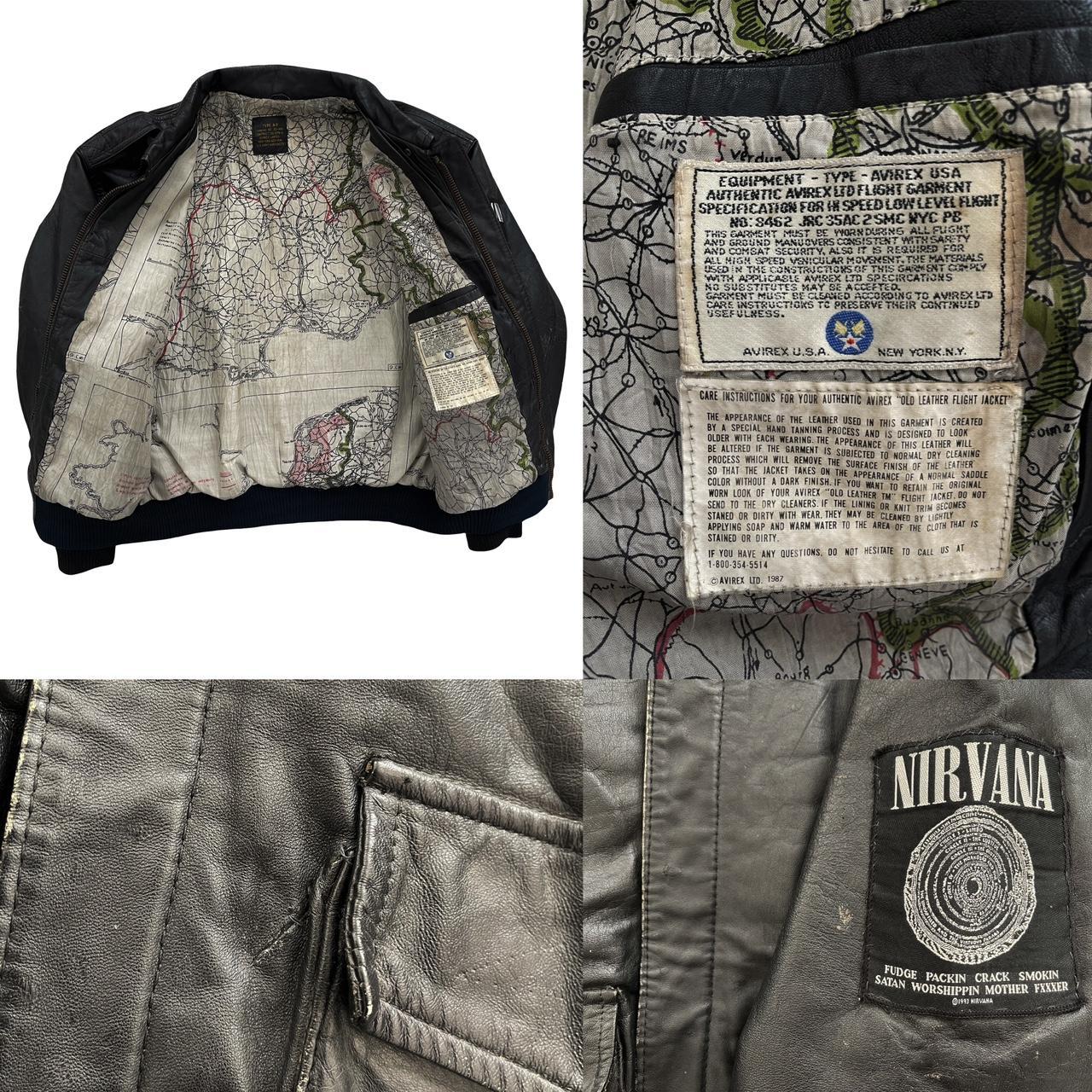 Avirex Leather Bomber Jacket