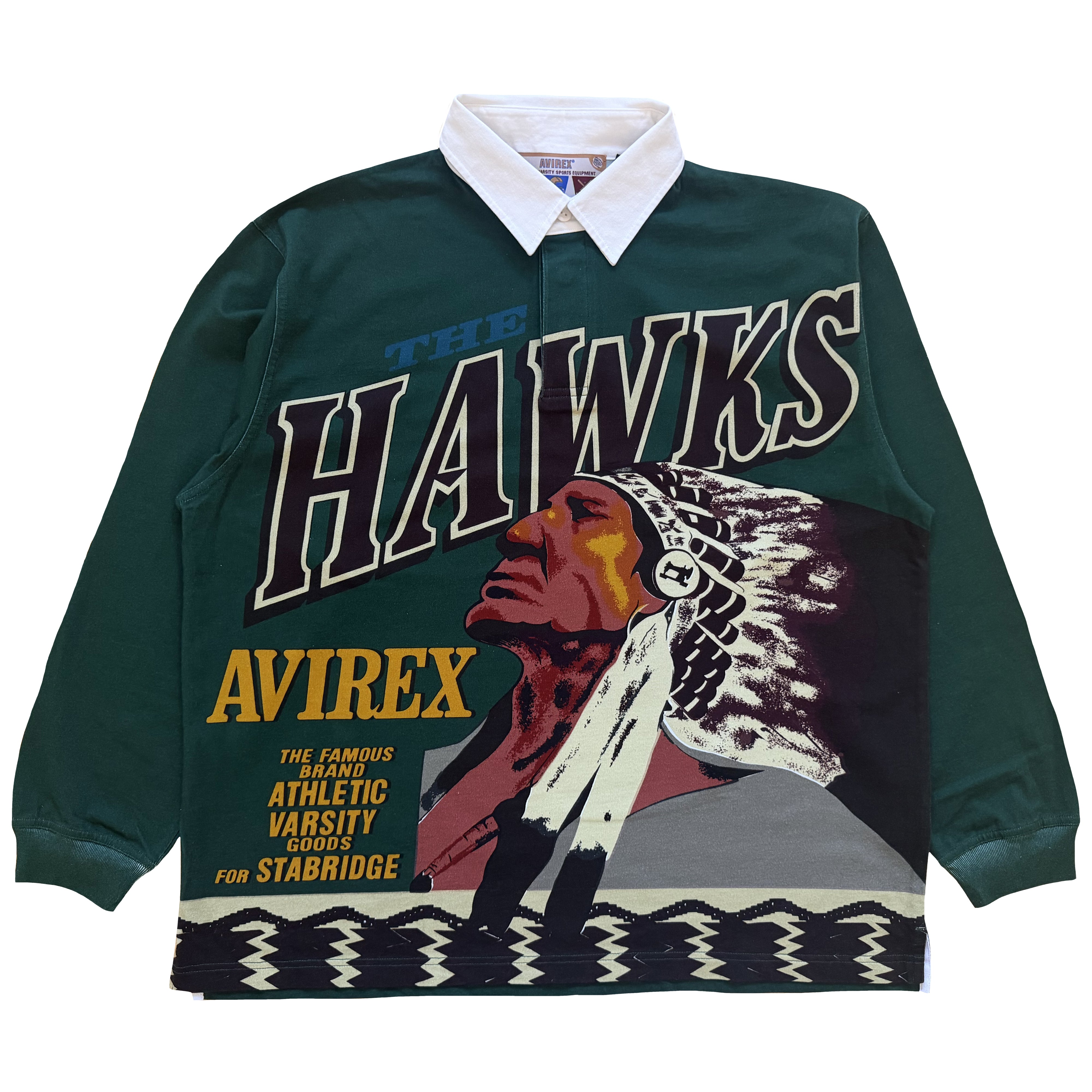 トップス AVIREX STABRIDGE HAWKS RUGBY SHIRTS 2XL Archive – The Holy Grail