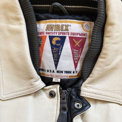 Avirex Wildbears Leather Varsity Jacket - XXL