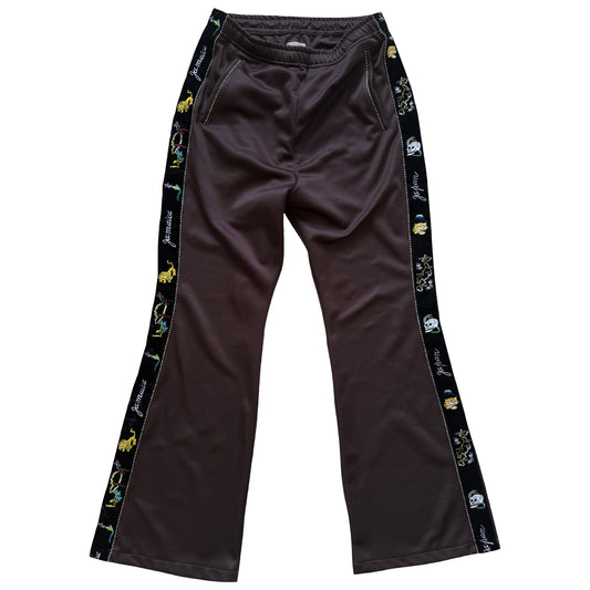Kapital Ska Tape Jersey Flare Track Pants - M
