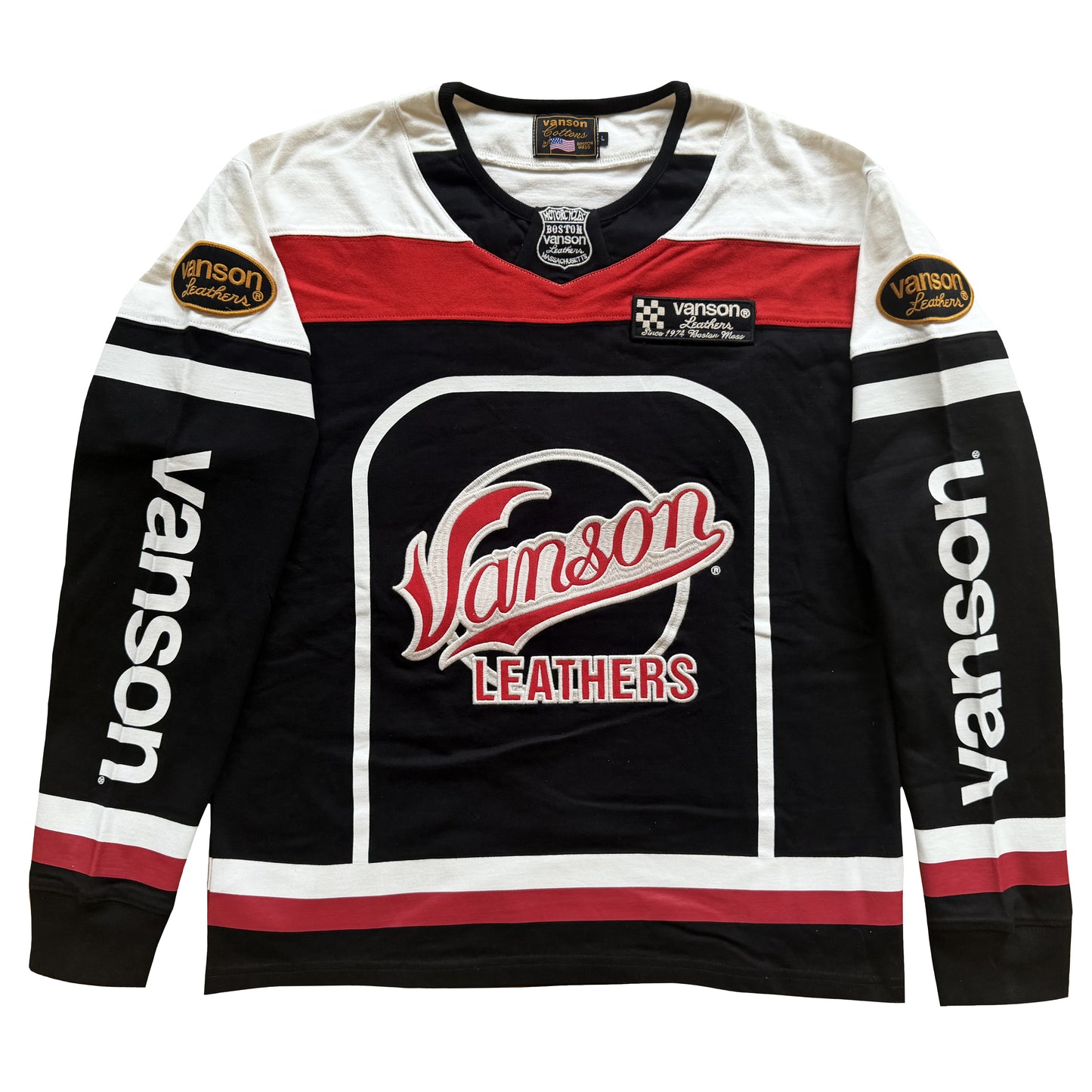 Vanson Leathers Long Sleeve Jersey - M/L