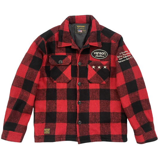 Vanson Leathers Buffalo Check Shirt Jacket