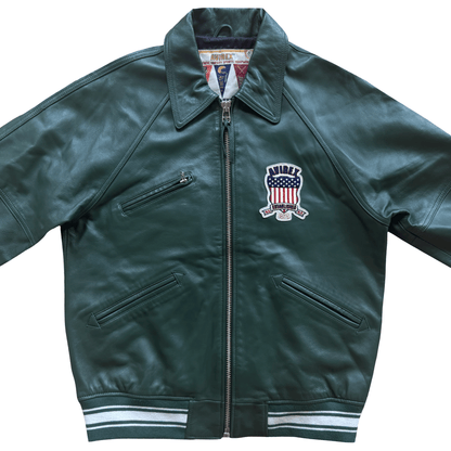 Avirex USA Signature Leather Varsity Jacket - L