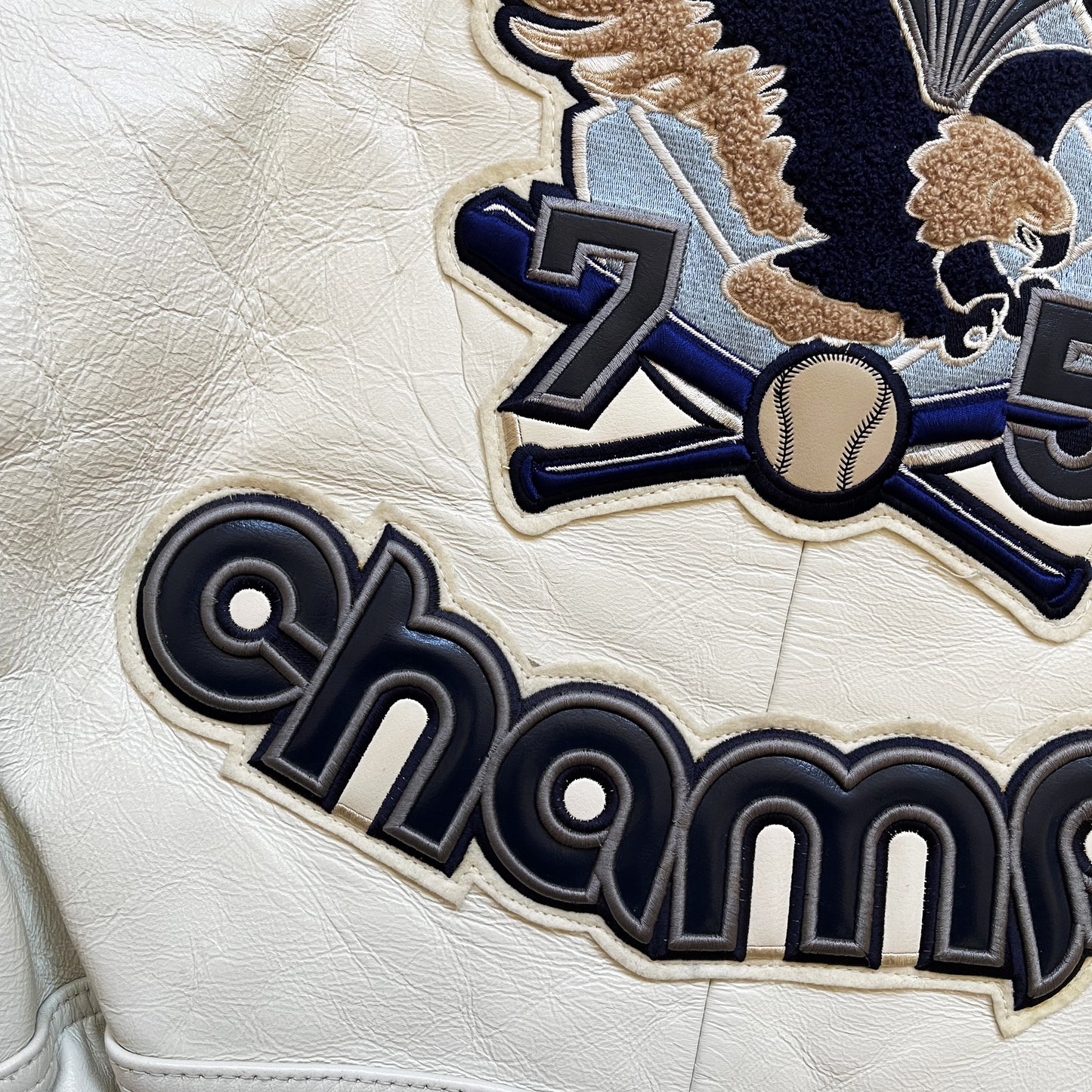 Avirex Champs Leather Varsity Jacket - L