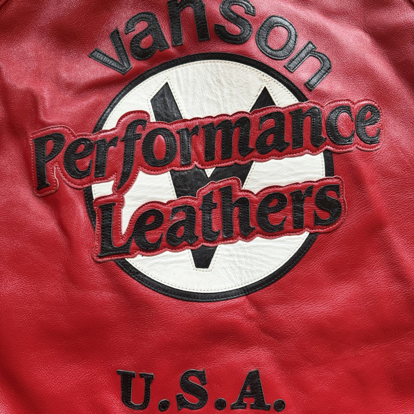 Vanson Leathers Race Team Leather Jacket - XXL