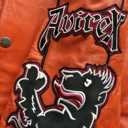 Avirex 'New York Lions' Leather Varsity Jacket - XL