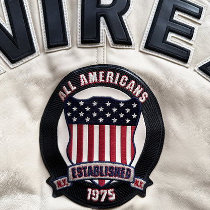 Avirex USA 'Icon' Leather Varsity Jacket - XL