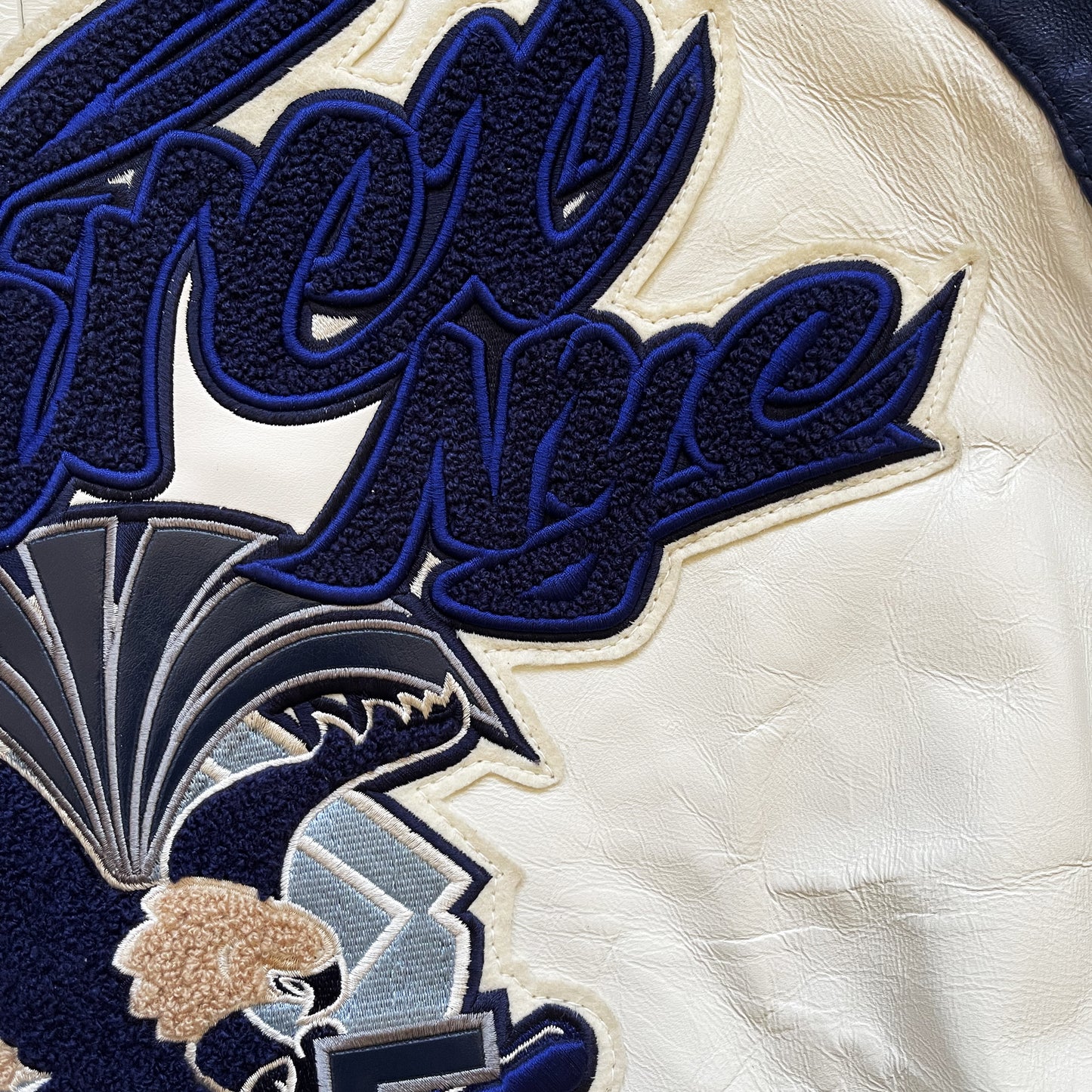 Avirex Champs Leather Varsity Jacket - L