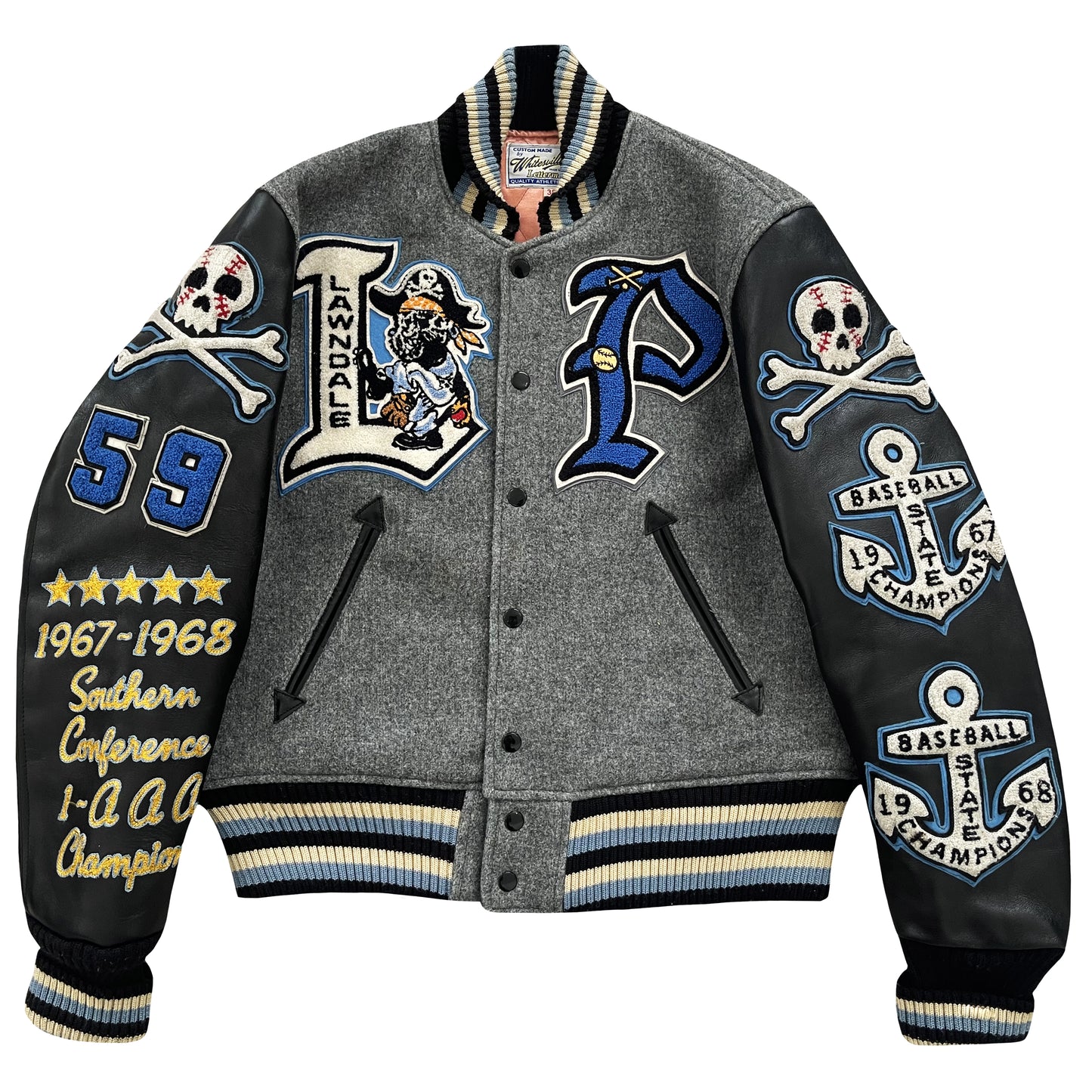 Whitesville Lawndale Pirates Varsity Jacket - M
