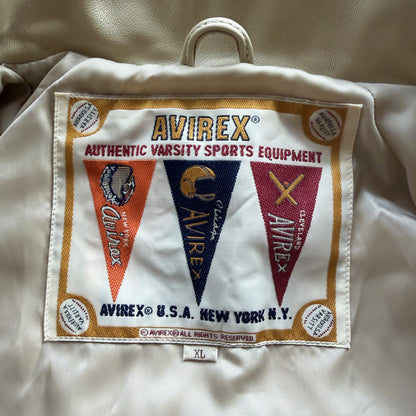 Avirex USA 'Icon' Leather Varsity Jacket - XL