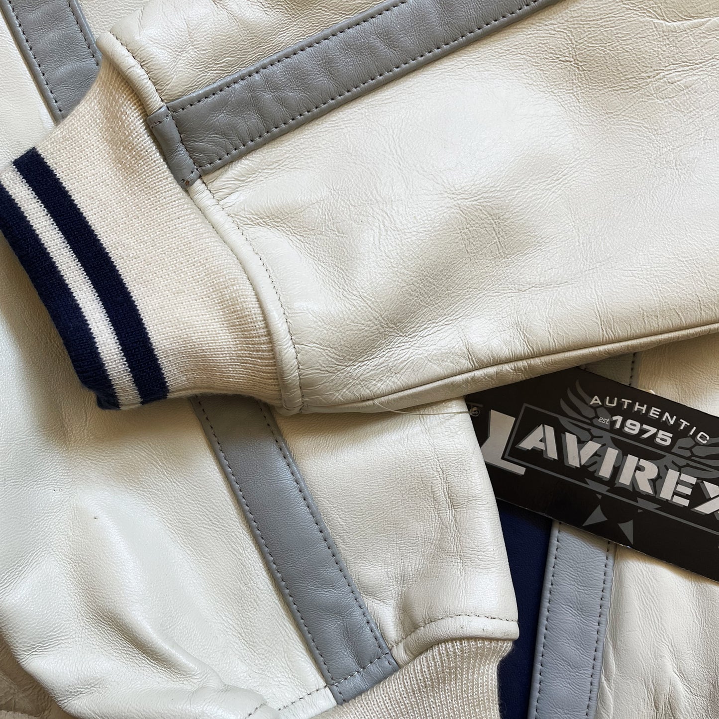 Avirex Champs Leather Varsity Jacket - L