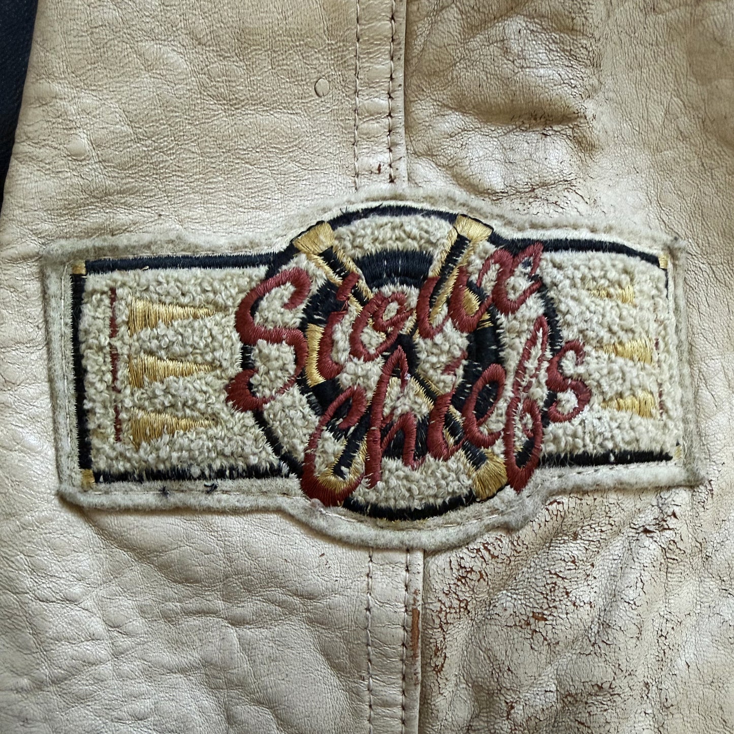 Avirex 'Sioux Chiefs' Leather Varsity Jacket - M