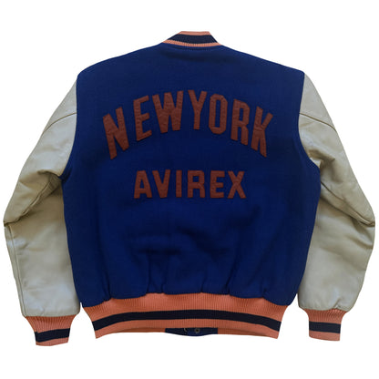Avirex New York Leather Varsity Jacket - S