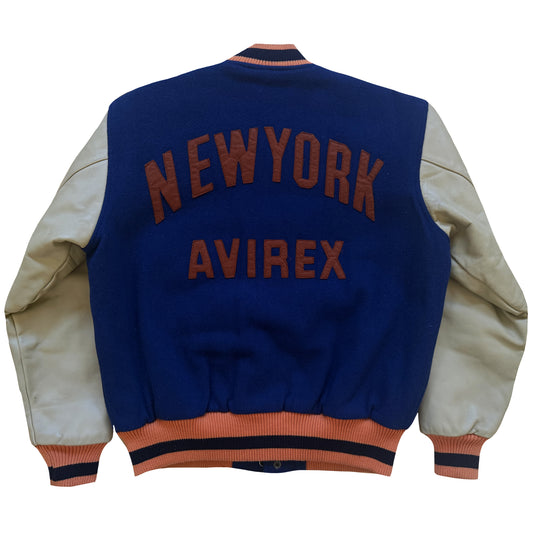 Avirex New York Leather Varsity Jacket - S