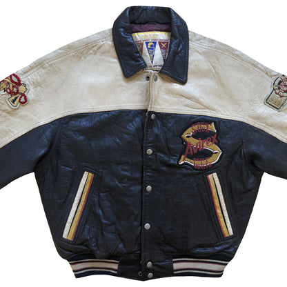 Avirex 'Sioux Chiefs' Leather Varsity Jacket - M
