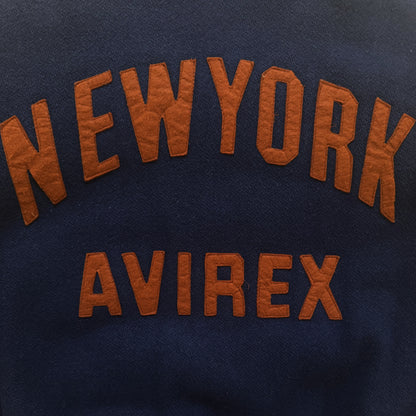 Avirex New York Leather Varsity Jacket - S