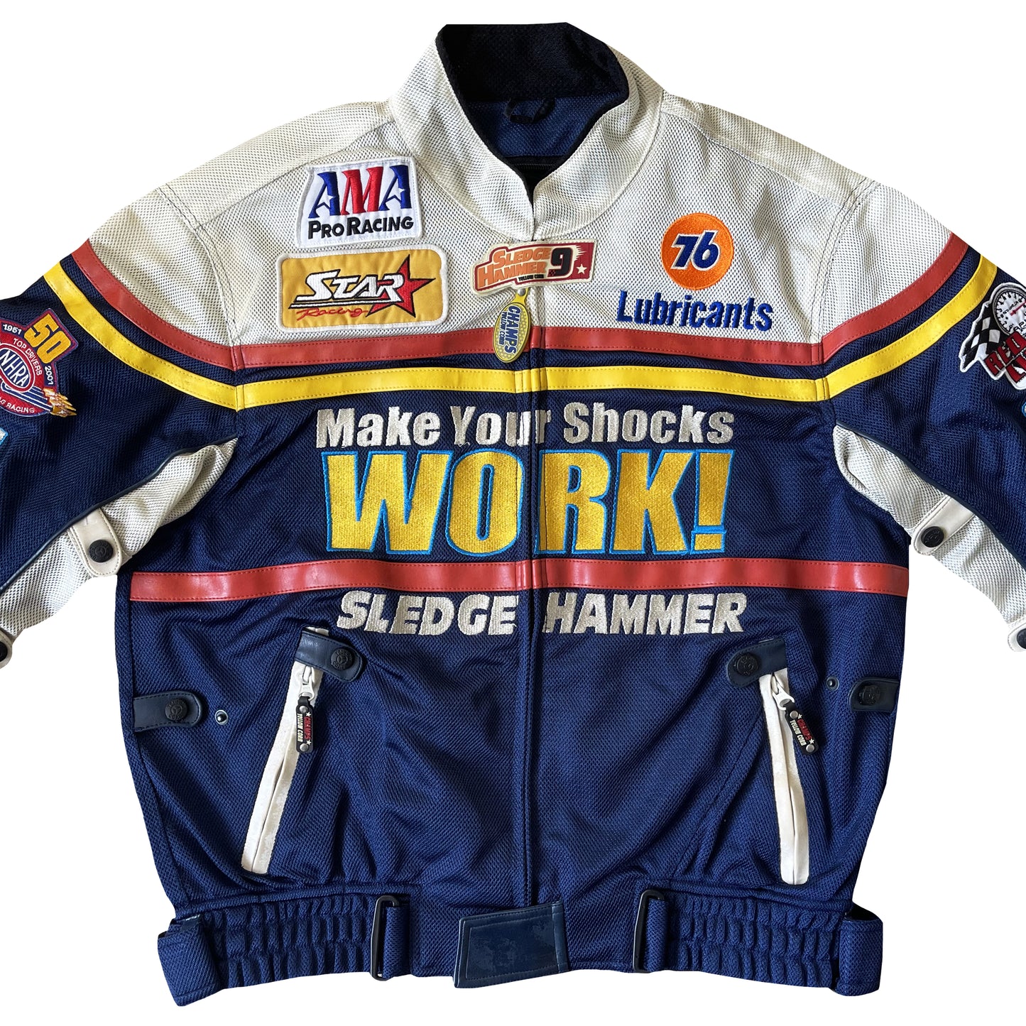 Yellow Corn Motorcycle Racing Jacket - M