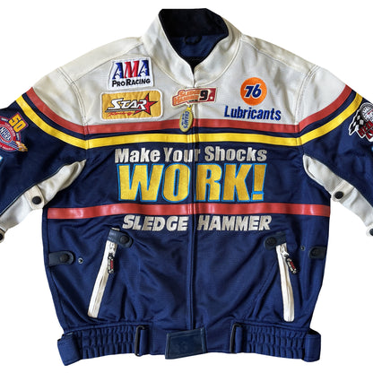 Yellow Corn Motorcycle Racing Jacket - M