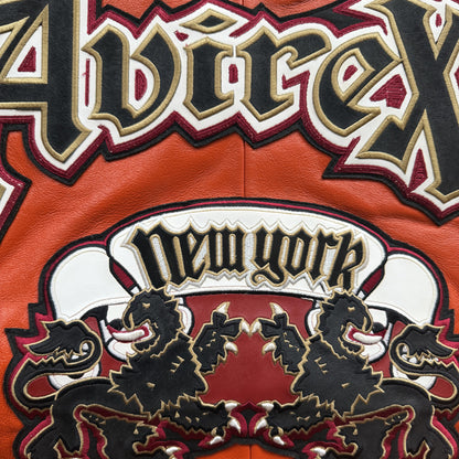 Avirex 'New York Lions' Leather Varsity Jacket - XL