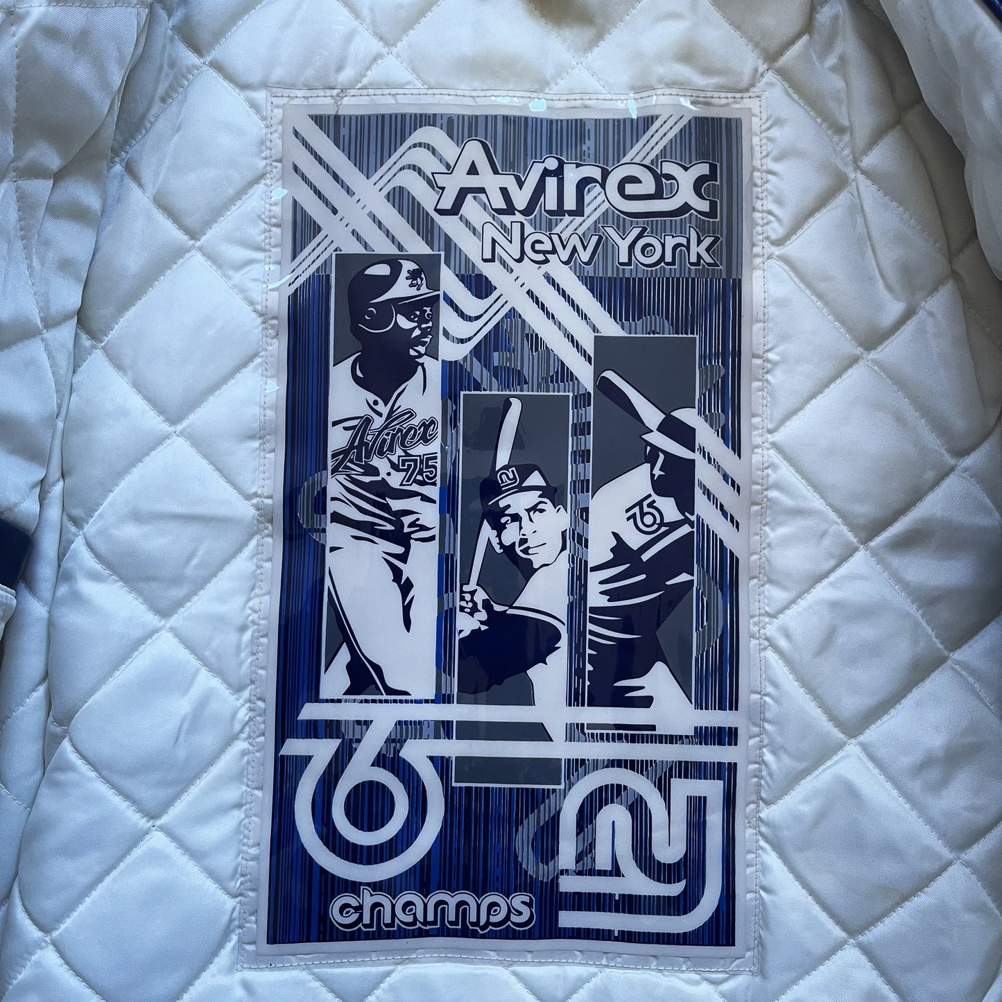 Avirex Champs Leather Varsity Jacket - L
