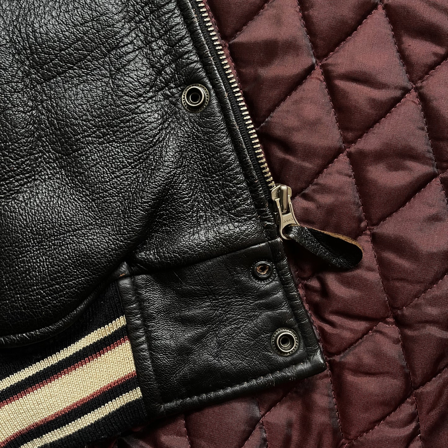 Avirex 'Sioux Chiefs' Leather Varsity Jacket - M